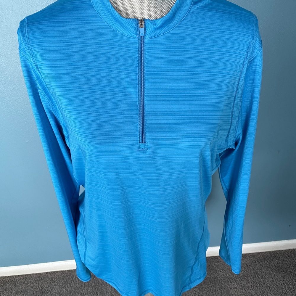 Callaway Teal Quarter-Zip Pullover